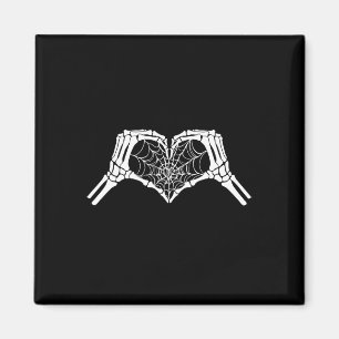 Imã Skeleton Heart Halloween Spooky Lo