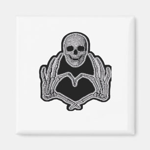 Imã Skeleton Heart Hands Classic
