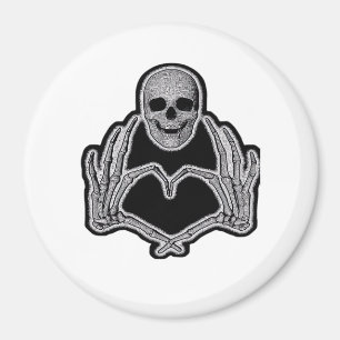 Imã Skeleton Heart Hands Classic