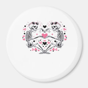 Imã Skeleton Heart Mãos Clássicas Virais