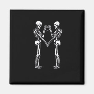 Imã Skeleton Heart Mãos - Sinal de Halloween Costume