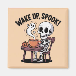 Imã Skeleton Magnet - Acordar Acima Spook Halloween De