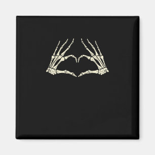 Imã Skeleton Mãos Dias de as Bruxas engraçados Cardíac