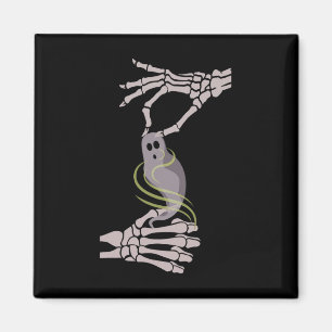 Imã Skeleton Mãos Fantasma Spooky Halloween