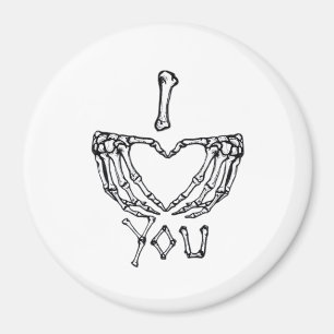 Imã Skeleton Mãos Fazer Coração