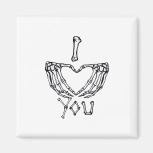 Imã Skeleton Mãos Fazer Coração