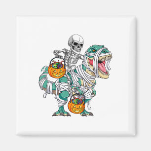 Imã Skeleton Riding Dinossaur T Rex Divorciando Crianç