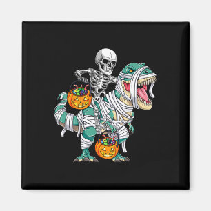 Imã Skeleton Riding Dinossaur T Rex Divorciando Crianç