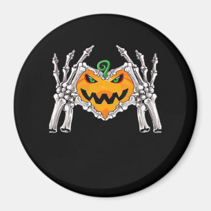 Imã Skeleton Sinal de Coração de Mão Figurino