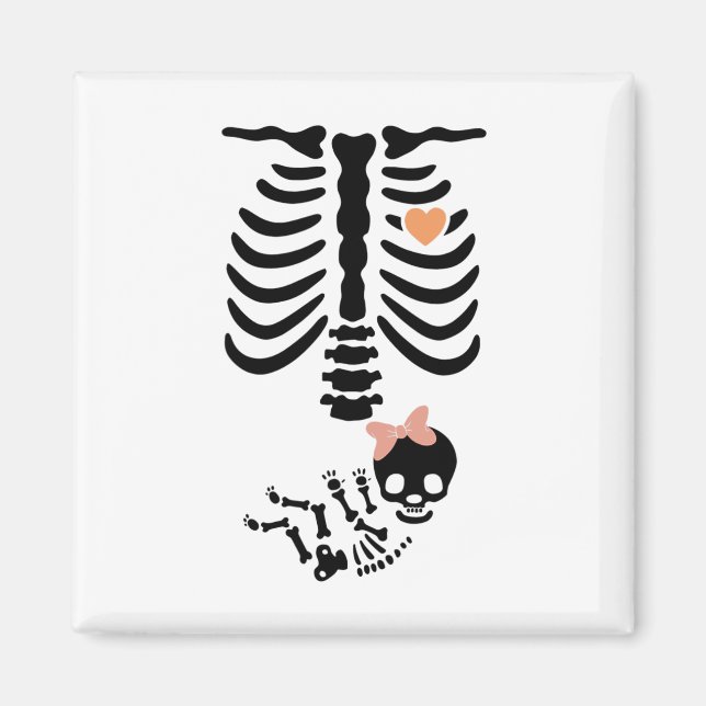 Imã Skeleton Skeleton Halloween (Frente)