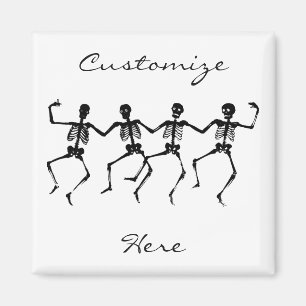 Imã Skeletons Dançando Halloween Thunder_Cove