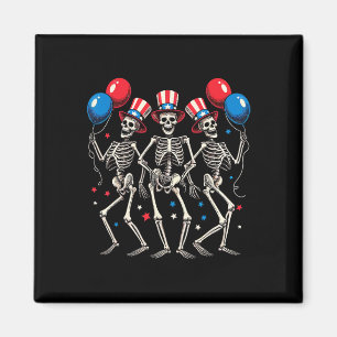 Imã Skeletts 4 De Julho Dia Da Independência Engraçada