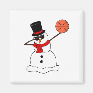Imã Sketll Dabbing Snowman - Brincadeira de Natal