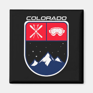 Imã Ski Colorado Mountain Skiing Trail Skier Goggle Po