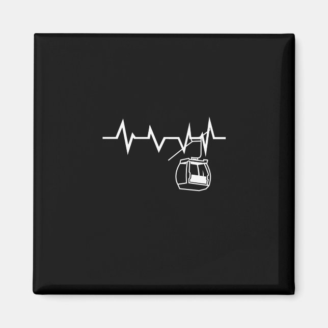 Imã Ski Lift Heartbeat Skier (Frente)