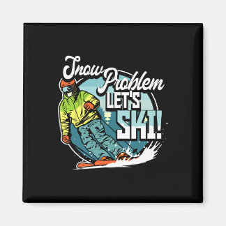 Imã Ski Skiing Winter Sport Snow Problem Let's Ski