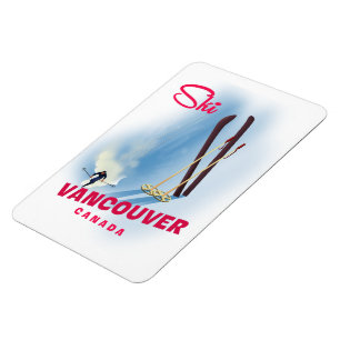 Ímã Ski Vancouver Canadá