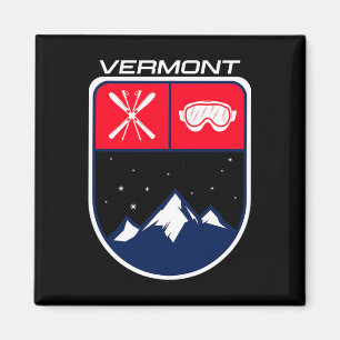 Imã Ski Vermont Mountain Skiing Skier Goggle Pol