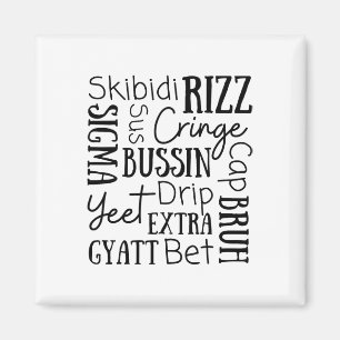 Imã Skibidi Rizz Crianças Engraçadas Rizz Bussin Gen Z
