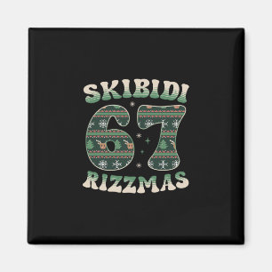 Imã Skibidi Rizzmas 67 Seis Sete Meme Natal Feio F