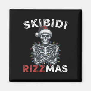 Imã Skibidi Rizzmas Retro Feliz Natal Sigma Rizzma