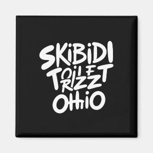 Imã Skibidi Toilet Rizz Ohio Memória Engraçada Retro V