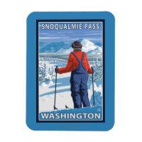 Skier Adminning - Snoqualmie Pass, Washington