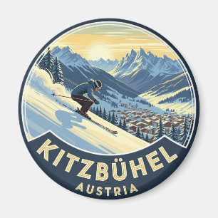 Imã Skier em Kitzbuhel Áustria
