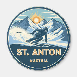 Imã Skier em Ruas. Anton Áustria