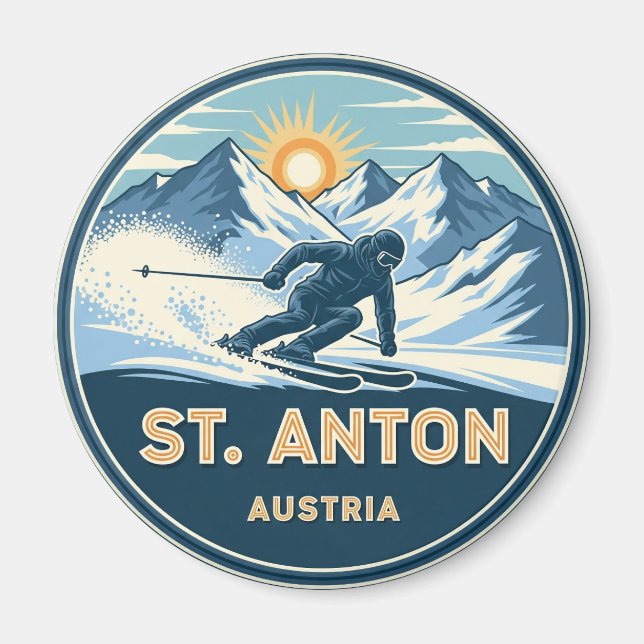 Imã Skier em Ruas. Anton Áustria (Frente)