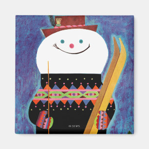 Imã Skis para Snowman