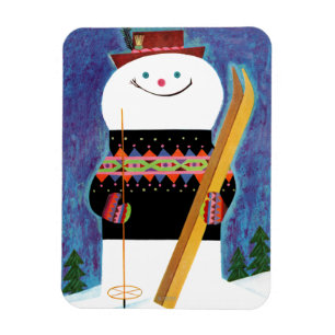 Ímã Skis para Snowman