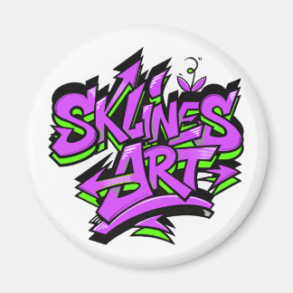 Imã SklinesArt – Logotipo de Grafite Ousado