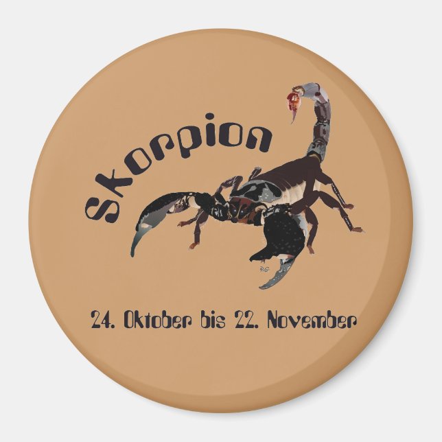 Imã Skorpion - Tierkreiszeichen Magnet (Frente)
