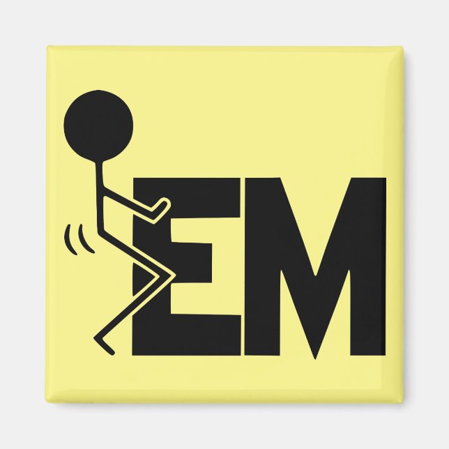 Imã Skru-em Stick Figura #USAPatriotGraphics © (Frente)
