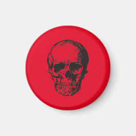 Imã Skull Red Pop Art
