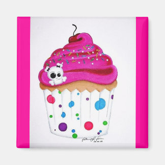 Imã Skullie Cupcake Magnet