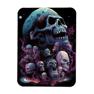 Ímã Skulls Monstros Horror Art