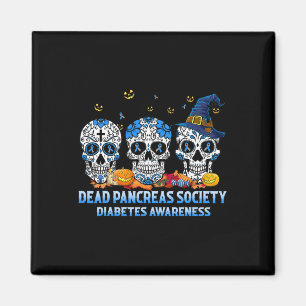 Imã Skulls Morto Pancreas Sociedade Diabetes Sensibili