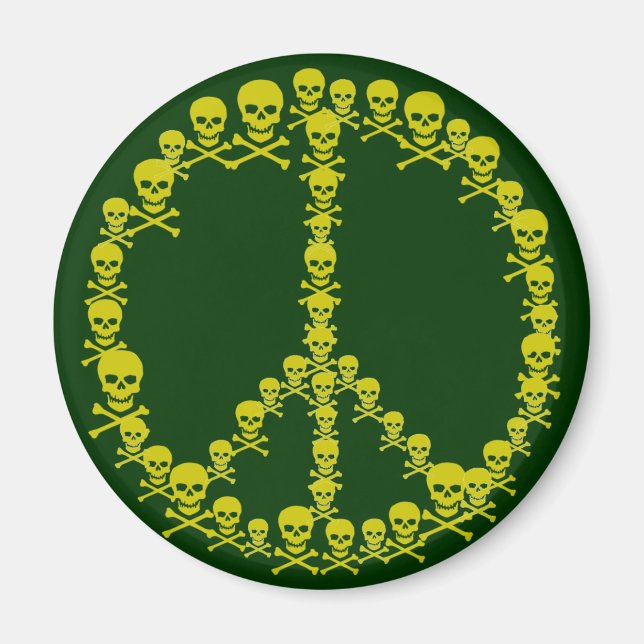 Imã Skully Peace Sign (Frente)