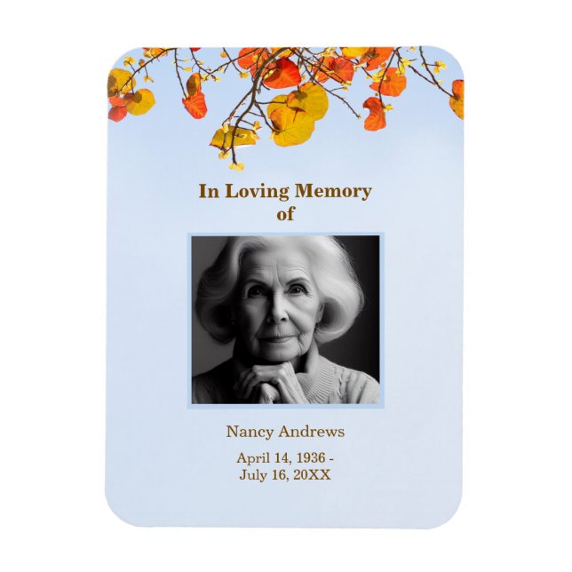 Ímã Sky deixa Elegante Memorial Funeral (Vertical)