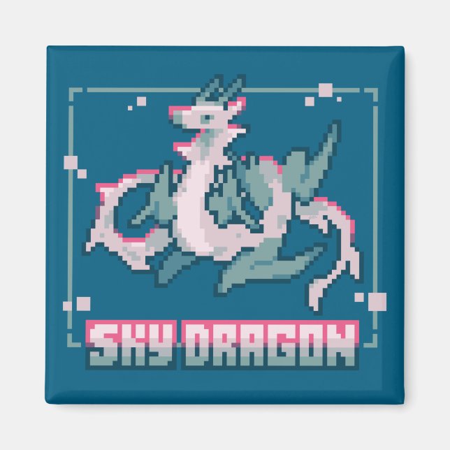 Imã Sky Dragon, pixel art (Frente)