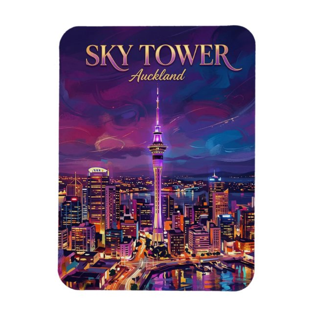 Ímã Sky Tower Nova Zelândia (Vertical)