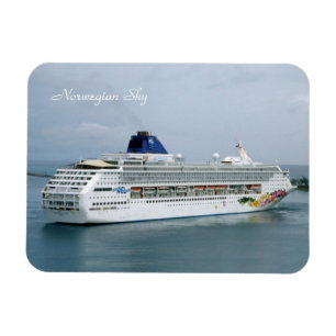 Ímã Sky Turning no Texto Branco de Nassau