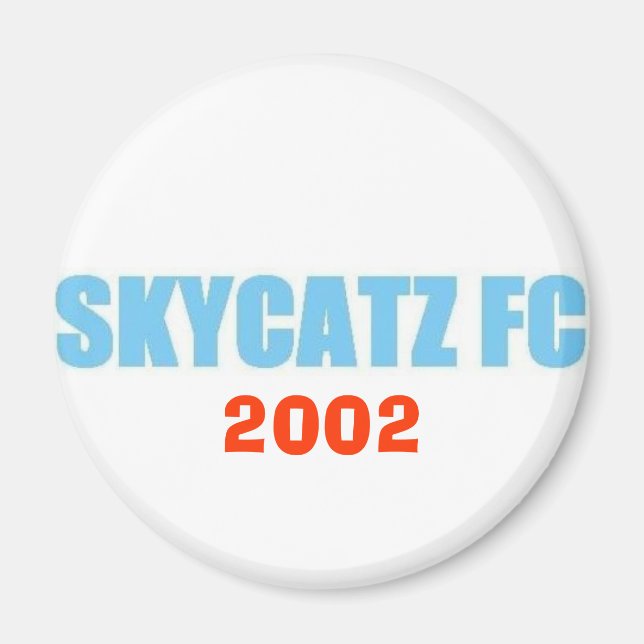 Imã SKYCATZFC TEXT 2002 Magnet (Frente)