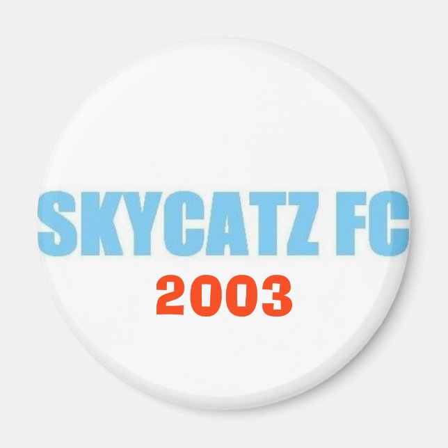 Imã SKYCATZFC TEXT 2003 Magnet (Frente)