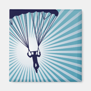 Imã skydiving muito ao alto