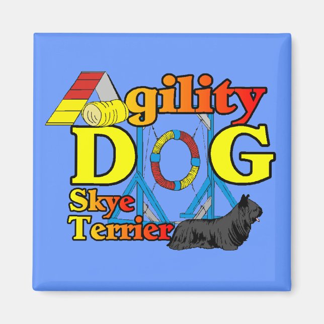 Imã Skye_Terrier_Agilidade (Frente)