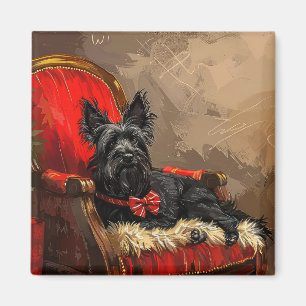 Imã Skye Terrier Cachorro Natal Festivo