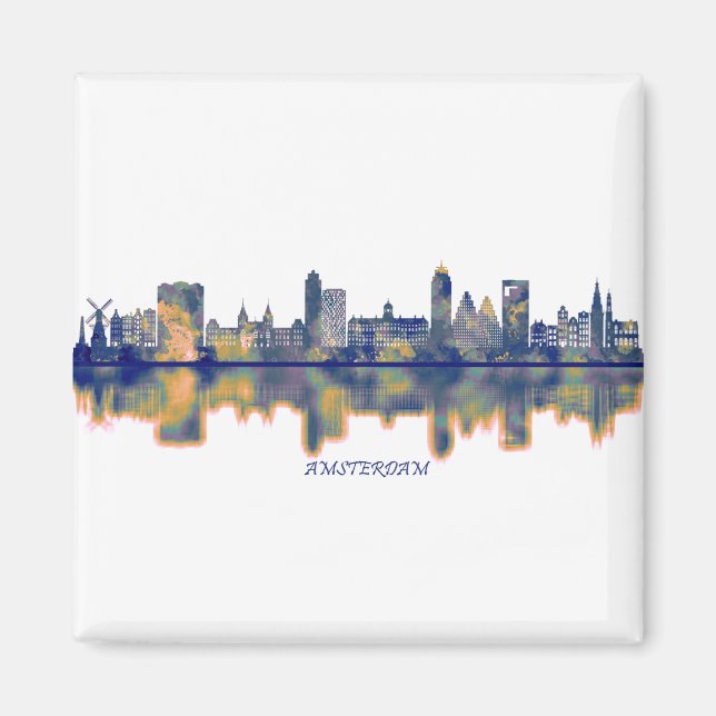 Imã Skyline Amsterdã (Frente)
